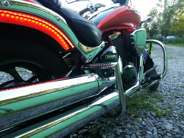 Дуги задние угловые с кольцами для Suzuki 400 VZ400K5 Boulevard M50